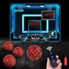 Aragallant Canestro Basket Da Camera, Mini Canestro Basket Kit per Bambini - Con Tabellone Elettronico e 4 Pallone, Tabellone Basket per Interno Esterno, Mini Hoop Regalo per Ragazzi Ragazze