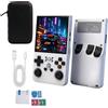 Ouitble Console di gioco portatile con console di gioco retrò integrata da 18000 giochi, schermo IPS da 4,0 pollici, lettore video con batteria ricaricabile da 4000 mAh per adulti (128 G)