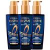 L'Oreal Paris L'Oréal Paris Elvive Olio Straordinario Siero Midnight Nutrimento Profondo 96h Olio di Camelia per Capelli Secchi Trattamento Notte - 3 Flaconi da 100ml