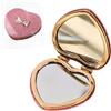 BIKPRST Specchi Cosmetici Compatto Tascabile Elegante, Specchio da toeletta a forma di cuore,Compatto e portatile,Regali per ragazze, regali di compleanno