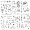LILIXI 3 Fogli di Tatuaggi Temporanei Set, Tatuaggi Finti Impermeabili per Adulti, Uomini, Donne, Tatuaggio Temporaneo Finto con Motivi Fiori, Scritte, Animali per Corpo, Tattoo da Festa e Decorativi (Nero)