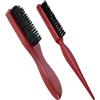 WaxYxaW Spazzola per capelli con setole di cinghiale, spazzola per capelli di cinghiale, spazzola per capelli e acconciature efficaci, manico ergonomico in legno, setole naturali delicate