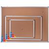 Iternet Pannello in sughero con cornice in alluminio 45x60 - H01748