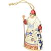 Enesco Statuina da Appendere di Babbo Natale, 12 cm, Multicolored, 11,5 cm