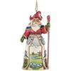 Enesco Jim Shore Heartwood Creek, pietra olandese di Babbo Natale in resina, ornamento da appendere, 11,4 cm per Natale