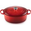 Le Creuset Cocotte Ovale Evolution in Ghisa Vetrificata 33 cm Ciliegia