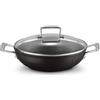 Le Creuset Tegame Basso in Alluminio Antiaderente con Coperchio Vetro 30 cm