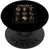 Vintage Forager's Field Guide Apparel Funghi commestibili Vintage Botanical PopSockets PopGrip Adesivo