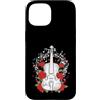 Ralph Graf Custodia per iPhone 15 Violino con rose e note musicali