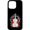 Ralph Graf Custodia per iPhone 15 Pro Max Violino con rose e note musicali