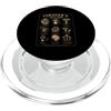 Vintage Forager's Field Guide Apparel Funghi commestibili Vintage Botanical PopSockets PopGrip per MagSafe