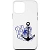 tattoo design Custodia per iPhone 12 mini Inchiostro kraake ancora tatuaggio tatuaggio mare vacanza blu cool
