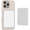 Muborsen Power Bank Magnetico, Inalámbricos Portatile Powerbank 5000mAh per Magsafe, Caricabatterie Magnetico Wireless di Ricarica Rapida 15W con USB-C, Batteria Esterna per iPhone 17/16/15/14/13/12/Pro Max