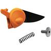 Fiskars Lama, molla e vite di ricambio originali per forbici con lame bypass Fiskars PowerGear X PX92, Arancione/Nero, 1026275