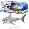 Robo Alive Great White Shark Serie 1 di ZURU, squalo giocattolo robotizzato con illuminazione alimentato a batteria, giocattolo da piscina estivo, giocattolo da bagno