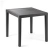 PROGARDEN - Tavolo da giardino King Antracite Linea Rattan - h72x79x79 cm