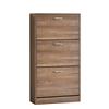 CASA COLLECTION - Scarpiera 3 Ante Salvaspazio in MDF Effetto Quercia h118x60x24 cm