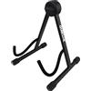 QUIK LOK - QL/633 SUPPORTO A-FRAME SERIE QL Supporto per Chitarra Acustica da Terra, con Struttura ad A, In Acciaio, Dotato di Cuscinetti in Gomma, Colore Nero