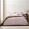 Yard Barton Quadri Vichy Set Copripiumino - 100% Cotone Reversibile Federe Oxford Morbido E Traspirante Biancheria Da Letto Premium (Bacca - Singolo - 137x200cm)