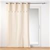 Douceur d'Intérieur Izigold Tenda con Occhielli, 140 x 240 cm, Cotone e Poliestere e Bordo Metallizzato