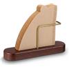 WJIAAA Porta filtro da caffè a cono, contenitore per filtro da caffè per 60 filtri di carta, dimensioni #01 e #02, rack in legno e ottone per contatore
