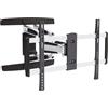 Xantron Supporto a parete per monitor TV 37-70" completamente regolabile, estensibile, girevole, inclinabile, ruotabile, ultrapiatto, PREMIUM-466-S