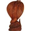 Simandra Scultura in legno Cobra scultura astratta in legno Africa Asia decorazione fatta a mano Cobra, 25 cm