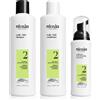Nioxin SYSTEM 2 - Kit - Trattamento per capelli naturali con indebolimento avanzato 3 unità