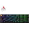 Keychron Tastiera meccanica wireless Keychron J5 QMK RGB con tasti hot-swap al 100% e tastierino numerico - Keychron Super Red, Nero