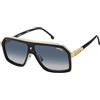 Carrera Occhiali da Sole CA 1053/S/TI BLACK ON GOLD/BLUE SHADED 60/12/145 uomo