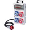 ECOVA QUADRO CANTIERE ASC SPINA CEE 16A 5 POLI, 2 PRESE CEE 16A 3 POLI E 2 PRESE CEE 1 -ECO30610