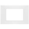 ECOVA PLACCA TECNOPOLIMERI BIANCA 3 POSTI VP42 COMPATIBILE VIMAR PLANA VP42-P3-ECO27277