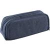 Eberhard Faber - Astuccio a 3 scomparti blu scuro | Ampio astuccio scolastico con 3 scomparti, passanti per penne e tasche interne per la scuola e la vita quotidiana