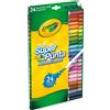 Crayola 24 Pennarelli SuperPunta lavabili Crayola