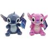 Disney Stitch Peluche singolo assortito in modelli Stitch e Angel Mini 20 cm, morbidi e sicuri per i più piccoli- Simba