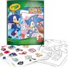 Crayola, album da colorare con sticker sonic, 32 pagine e 4 fogli di adesivi inclusi, 04-0898