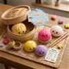 Squishy dumpling colorato antistress assortito- morbido, slow rise, relax e gioco sensoriale