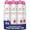 Dove Deodorante Spray Advanced Care Go Fresh Melograno, con Formula Idratante e Delicata sulla Pelle, Senza Alcol, Pelle Asciutta Fino a 72 Ore, Deodorante Uomo e Donna, 6 Pezzi da 200ml