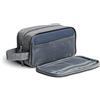 Obics® Beauty case da viaggio per uomo e donna 3L piccolo grigio - Borsa da toilette e trousse da appendere con manico appeso - Sacchetto per cosmetici e toiletry per viaggi e campeggio 4 scomparti