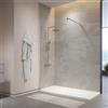 Parama Parete doccia walk-in 110cm vetro temperato anticalcare 10mm trasparente profili cromati | Naxos