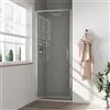 Parama Porta doccia 75cm con apertura a battente profili slim cromati vetro 6mm anticalcare trasparente h190 | Portofino