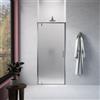 Parama Nicchia slim a battente 80cm profili cromati vetro 6mm opaco anticalcare h190 | Lerici