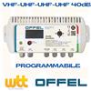Offel CENTRALINO TV A FILTRI PROGRAMMABILI 40dB OFFEL X4-PROG 26-690