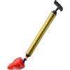 BLWOTMOR Pulitore Pneumatico per Scarichi, Sturalavandino per Bagno, Strumento di Pulizia Manuale, Materiale in Acciaio Inossidabile, Adatto per Cucina, Bagno, Rosso