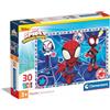 Clementoni - 20285 - Supercolor Puzzle - Marvel Spidey And His Amazing Friends - 30 Pezzi - Puzzle Bambini 3 Anni, Puzzle Cartoni Animati, Made In Italy