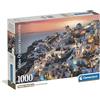 Clementoni - Puzzle 1000 Pezzi per Adulti e Ragazzi, Collection, Tema Santorini, Poster Incluso, Compact Box, Idea Regalo Made in Italy, 70x50 cm, 39933