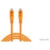 Tether Tools TetherTool TetherPro Optima 10G USB-C dritto da 1,8 m arancione