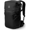 Terra Peak® Zaino Rolltop 20-25 litri (46x26x17cm) donna e uomo (HELIN) nero - Zaino da viaggio (per il bagaglio a mano) e giorno con scomparto per laptop (15 pollici) - Daypack e Backpack ergonomico