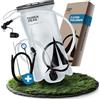 Terra Peak Bolla d'acqua da 2 l, sacchetto con tubo, zaino a bolla d'acqua, senza BPA, idratante, sacco d'acqua, accessori per lo zaino da escursionismo
