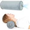 ONTYZZ Cuscino Collo Gonfiabile Cuscino di sostegno Grigio Cuscino Rotondo Dormire per Viaggio Auto Aereo Divano Casa Ufficio Cuscino Decorativo 12.5 * 30CM